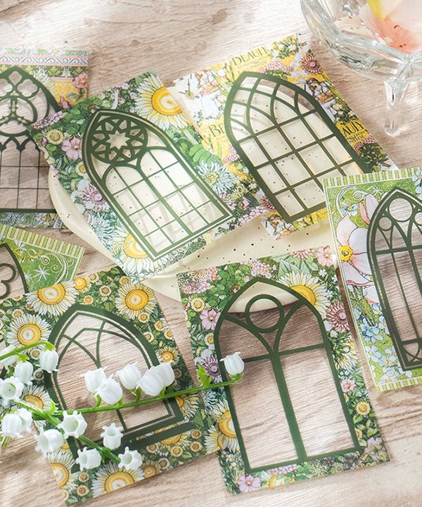 40 Pcs Window Garden Stickers Set-Himinee.com