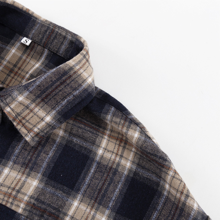Ootddress Lapel Autumn 2025 Shirts Outwear Fashion Ladies Contrast Long Sleeve Patchwork Elegant Women Coat Cardigan Female Shirts