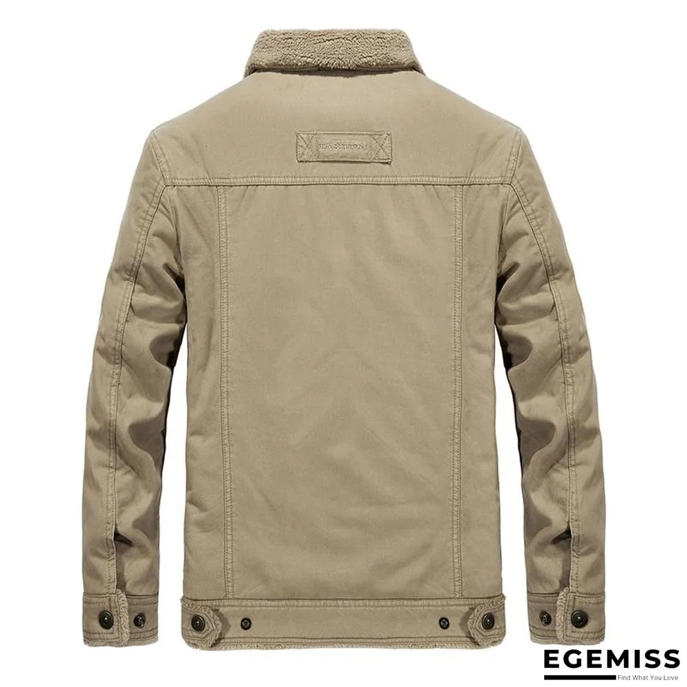 Men Brand Bomber Jacket  Autumn Winter Thick Warm Military Jacket Men Fur Collar Plus Size 6XL Fleece Coat Jaqueta Masculina | EGEMISS