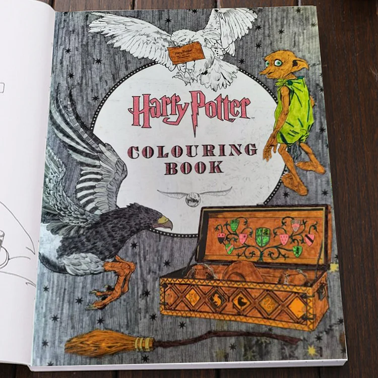 Harry Potter colouring book  Harry potter coloring book, Coloring