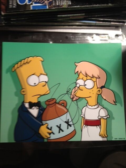 Zooey Deschanel signed autographed simpsons 8x10 Photo Poster painting new girl