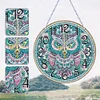 Diamond Painting Wooden Owl Hanging Clock Kit