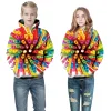 Kid Girl 3D Digital Printing Sports Uniform Winter Christmas Hoodie
