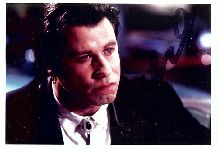 John Travolta Autographed 2.5 X 3.5 Photo Poster painting Pulp Fiction Vincent Vega GX31174