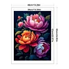 Peony - 9CT Partial Beaded Cross Stitch Kit(39x53cm)