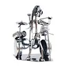Industrial Style Metal Punk Iron Home Office Desk Ornaments Music Decoration Musical Instrument Drummer