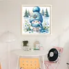Cute Snowman-18CT Stamped Cross Stitch 30*30cm/11.81*11.81in