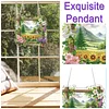 Diamond Painting Acrylic Rural Fields Window Hanging Pendant for Home Decor