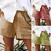 Women's Casual Loose Cotton And Linen Shorts