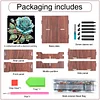 Diamond Painting Wooden Blue Rose 4 Slots Diamond Painting Storage Box for Adult Beginner