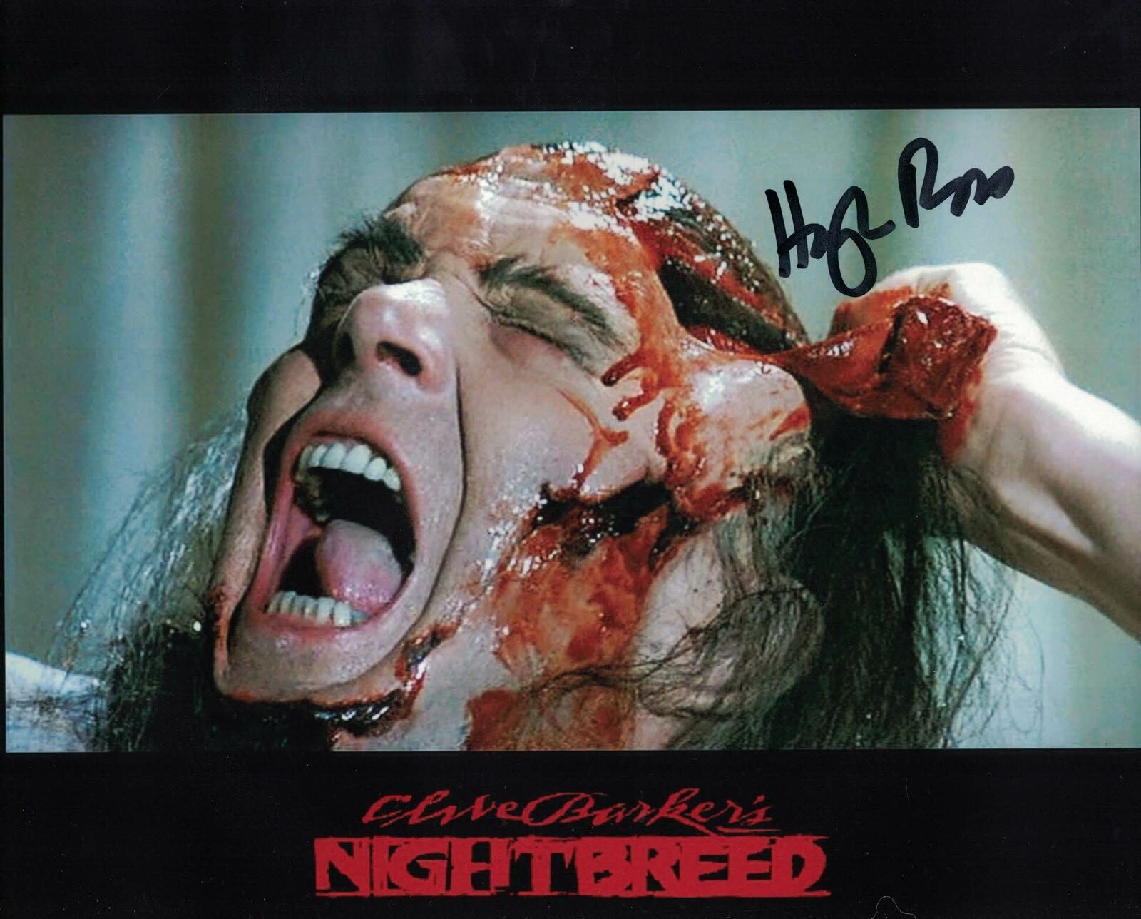 HUGH ROSS - Narcisse in Nightbreed- Hand signed 10 x 8 Photo Poster painting