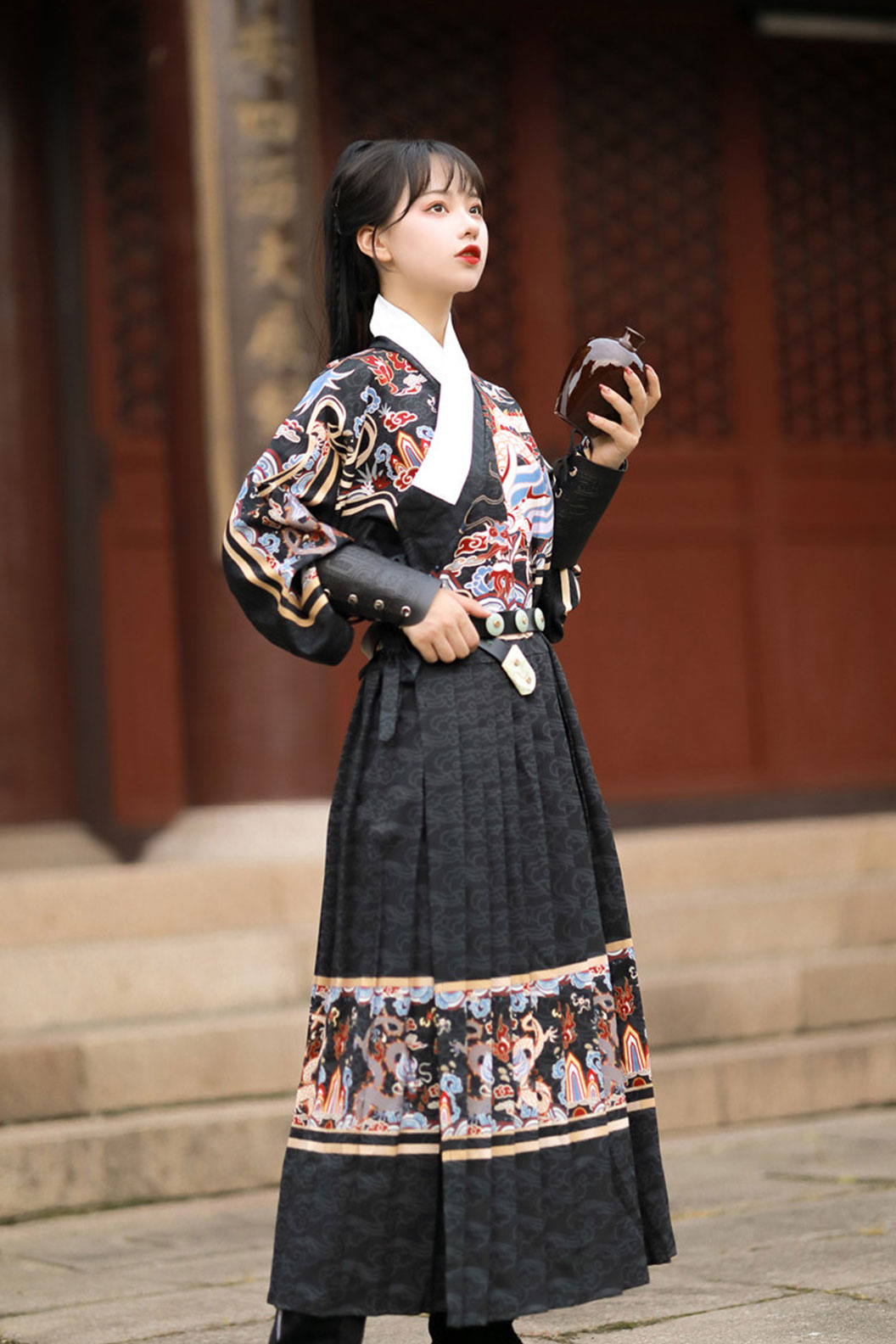  Ming dynasty hanfu jinyiwei hanfu dress flying fish robe - jinyuyi 锦羽衣 Stupa Stones