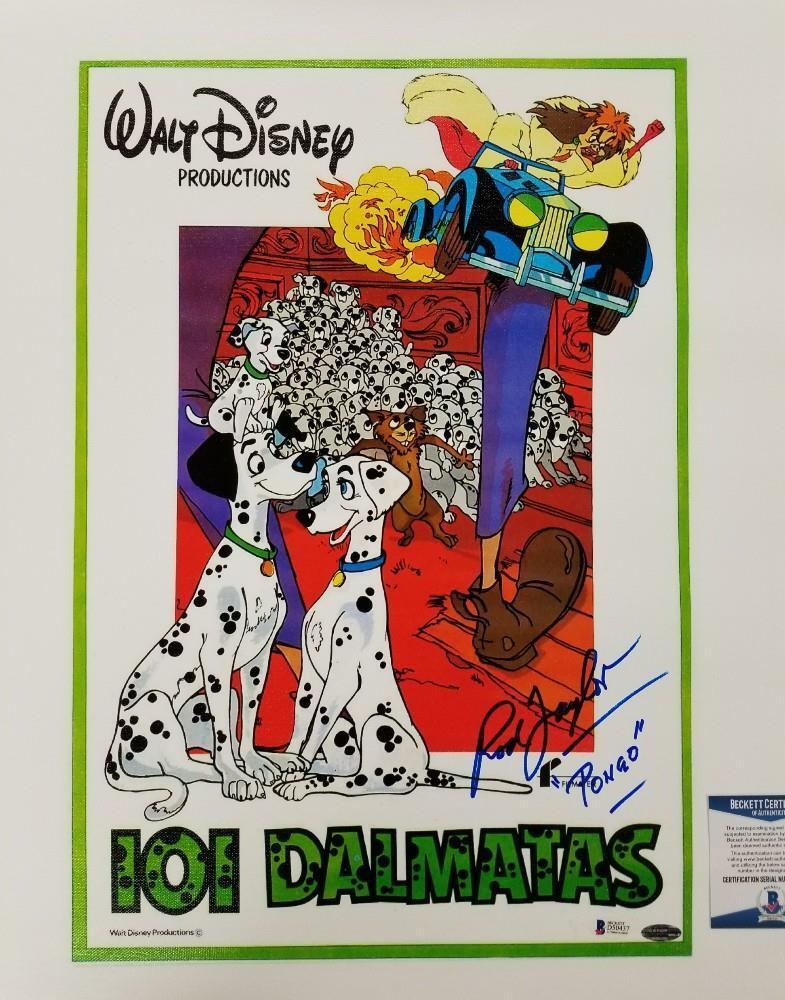 ROD TAYLOR Signed 16x20 Canvas #3 Voice of PONGO 101 Dalmatians BECKETT BAS COA