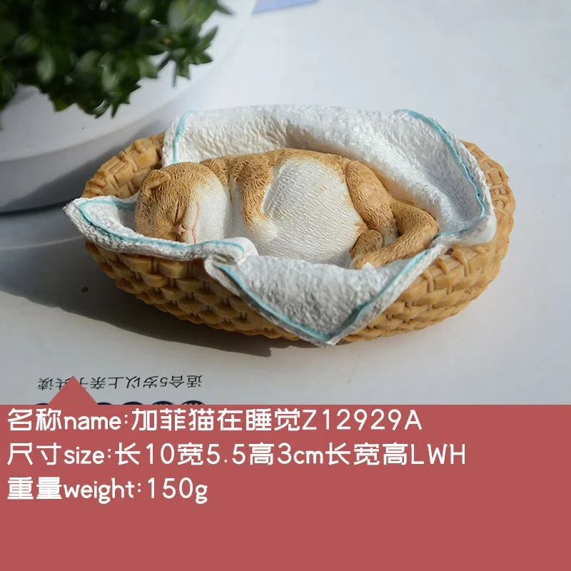 Everyday Collection Cute Cartoon Cat Animal Figurine Miniature Fairy Desk Ornament Modern Home  Decoration Gifts for Girls