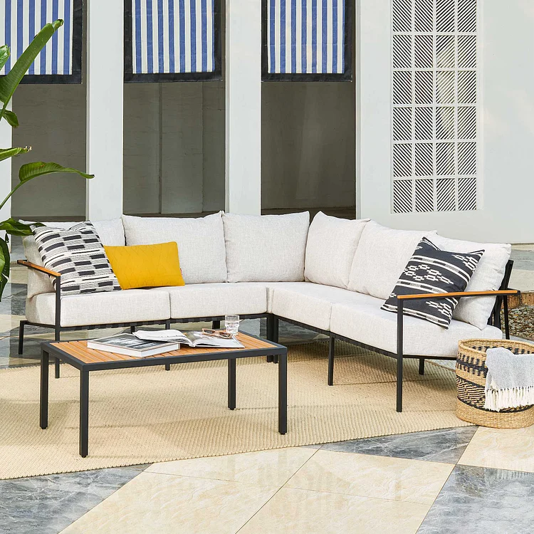 Sorrento Outdoor L-Shape Sectional Sofa