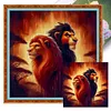 【Limited Stock Sale】Two Lions-18CT Stamped Cross Stitch 50*50cm/19.69*19.69in tapestrymarket