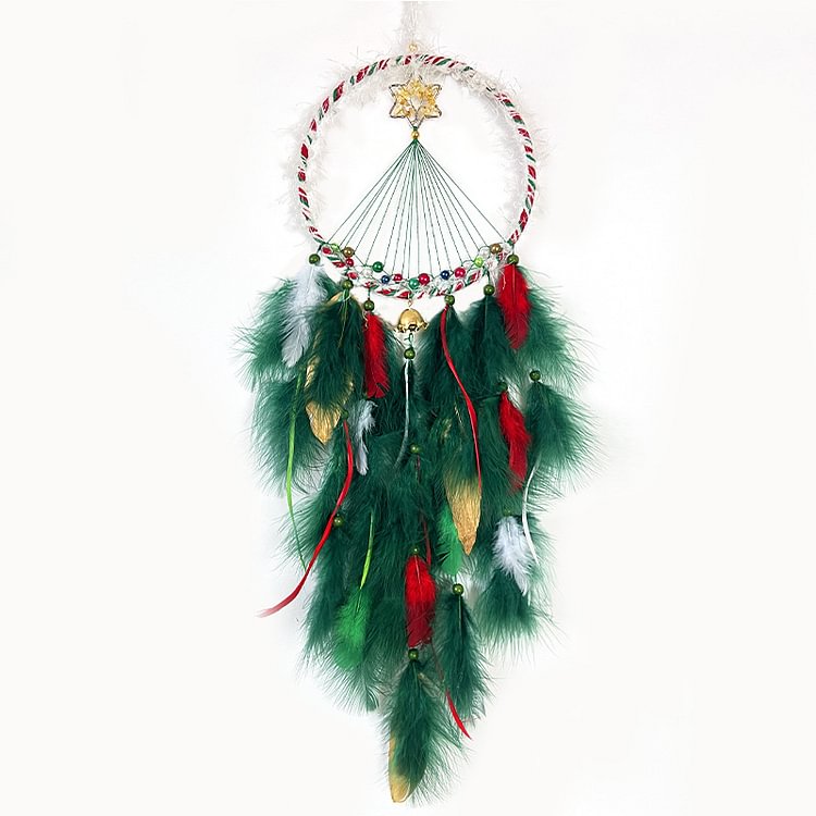 Christmas Feather Dreamcatcher Ornament