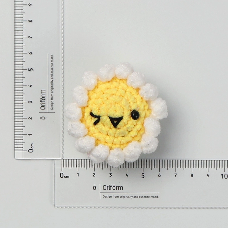 2 Pieces Cute Sunflower Santa Claus Yarn Women’s Bag Pendant Keychain