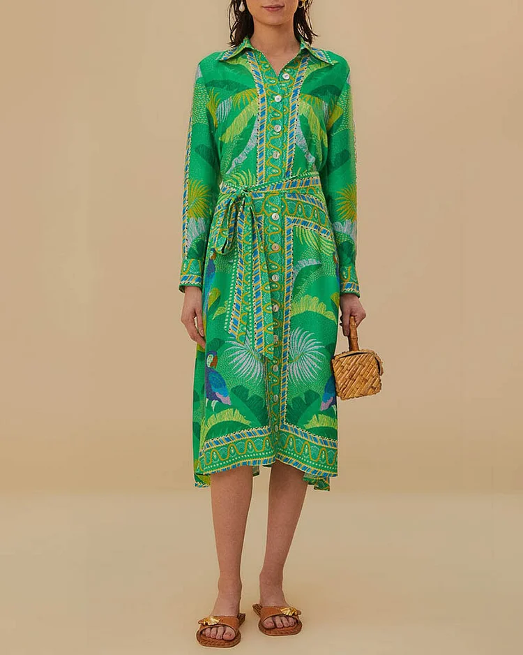 Women's Fashion Printed Loose Dress