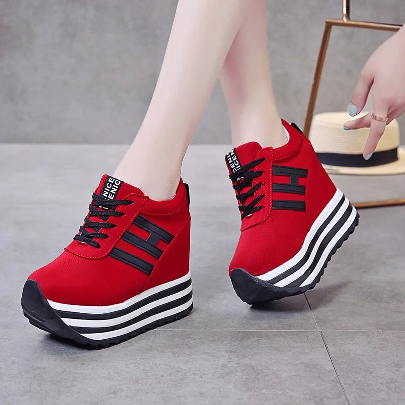 Women Sneakers Breathable Outdoor Walking Shoes Woman Mesh Casual Shoes Pink Lace-Up Ladies Shoes 2020 Fashion Female Sneakers