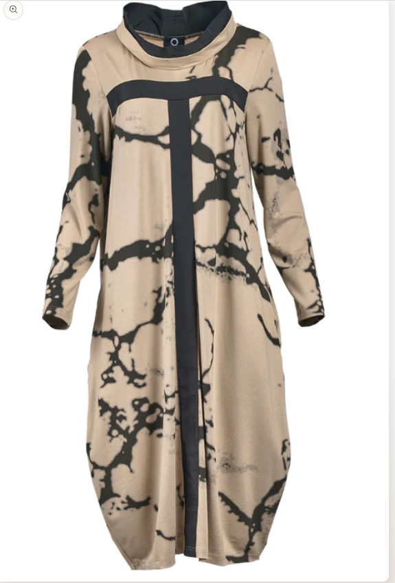 Older Women Fashion Printing Long Sleeve Maxi Dress