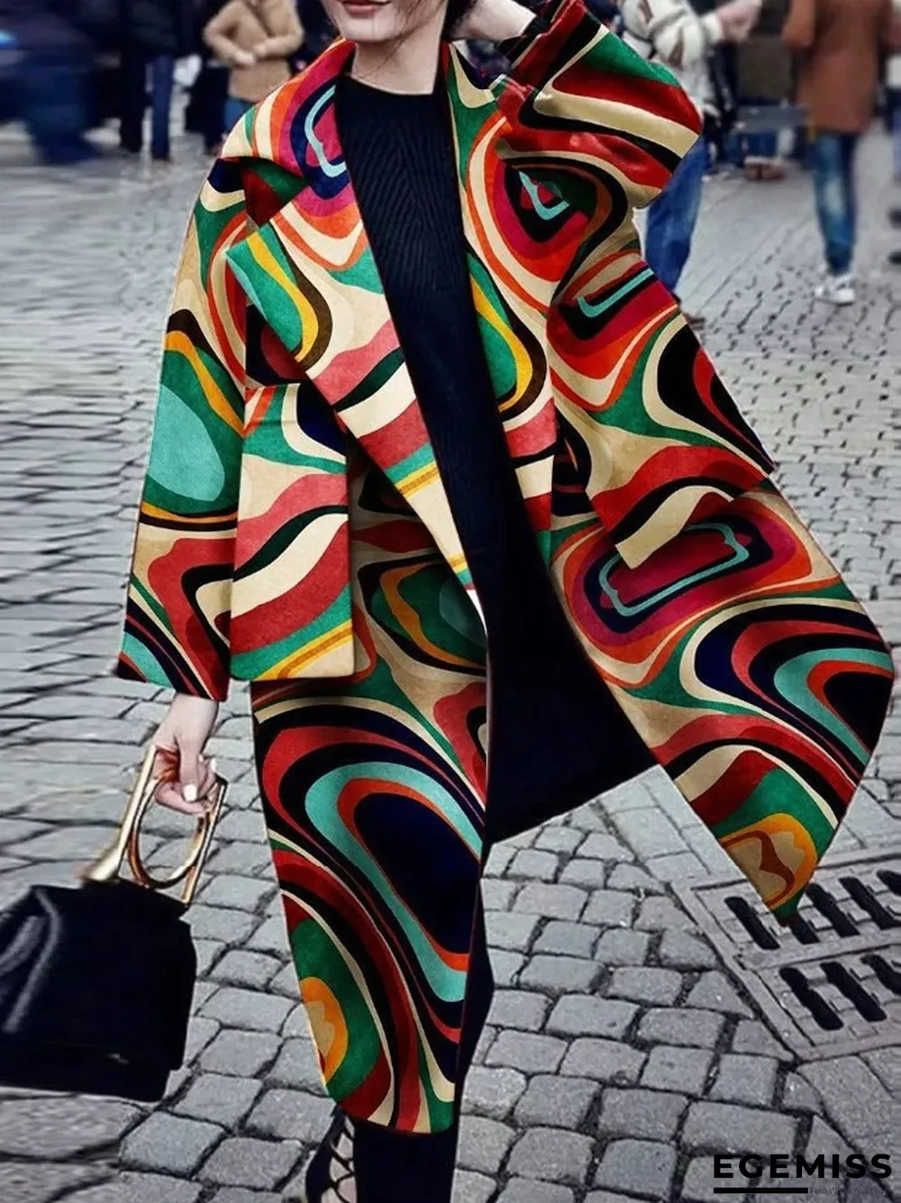 Autumn And Winter Women's Casual Long Pure Color Warm Wool Coat Windbreaker | EGEMISS