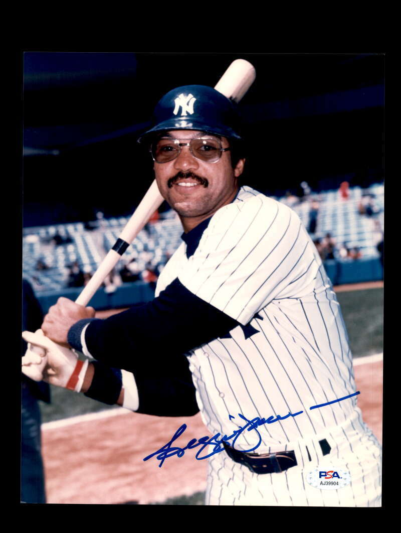 Reggie Jackson PSA DNA Coa Signed 8x10 Photo Poster painting Yankees Autograph