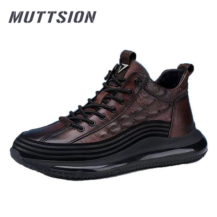 MUTTSION Black Alligator Sneakers Upgraded MUTTSION.COM MUTTSION