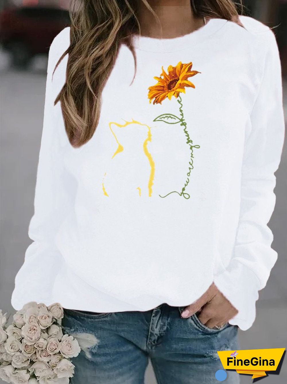 Women Casual Printed Long Sleeve Sweatshirts