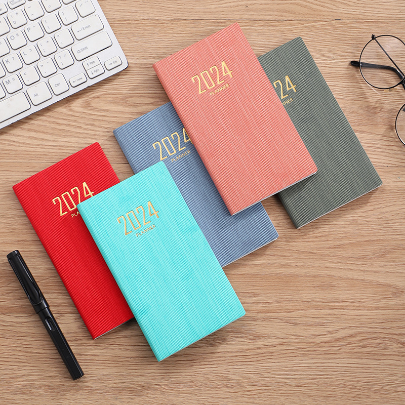 Luxe 2024 A6 English Leather Planner | 365-Day Time Mastery Journal