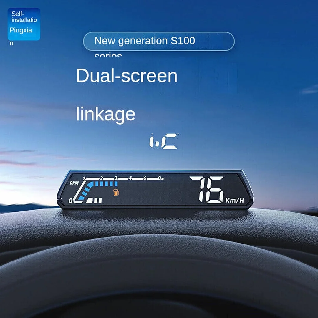 Car instrument panel parameter reflective display