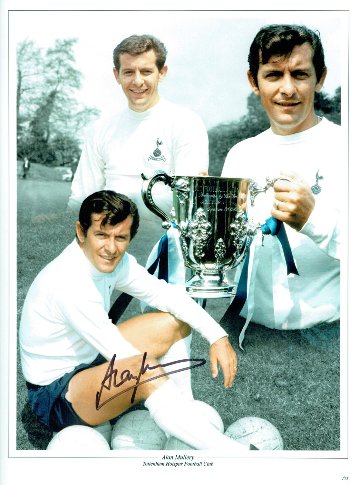 Alan MULLERY Signed Autograph 16x12 Spurs Photo Poster painting AFTAL COA Tottenham Hotspurs