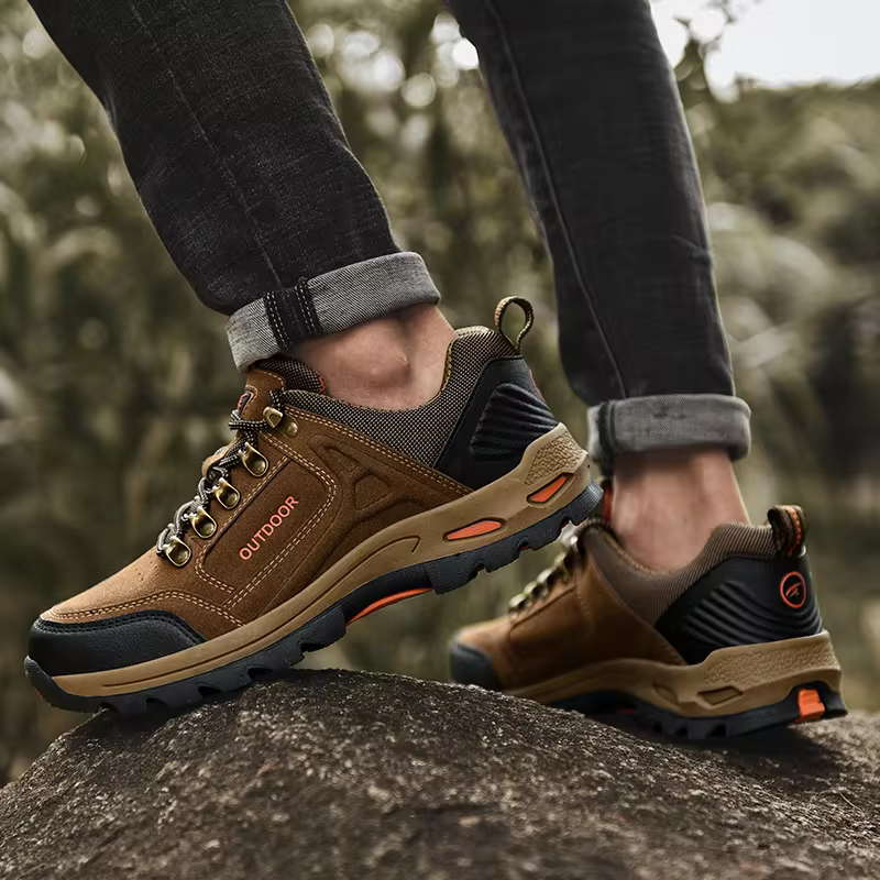 Men's Orthopedic Waterproof Anti-Slip Hiking Shoes  Lightweight Casual Mountain Walking Shoes
