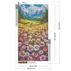 (40*70cm)Daisy Field - Full Round Drill Diamond Painting