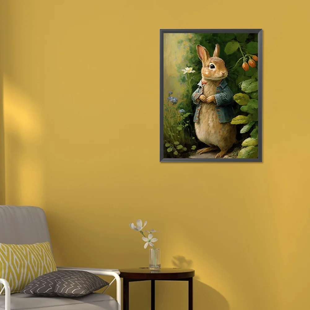 Diamond Painting - Full Round Drill - Easter Bunny(Canvas|30*40cm)