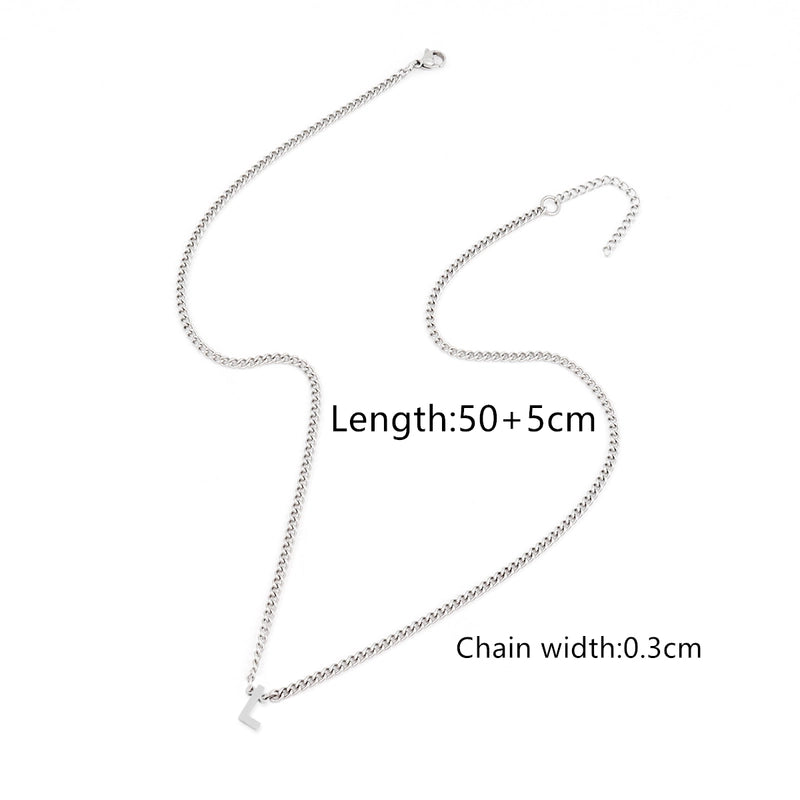 Minimalist Classic Style Letter 201 Stainless Steel 304 Stainless Steel Men’s Pendant Necklace Men Pendant Necklaces