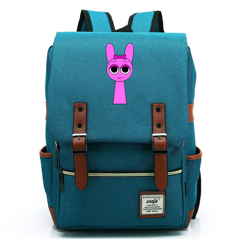 Mayoulove Sprunki Backpack Lightweight Design with Multiple Pockets for School Use-Mayoulove