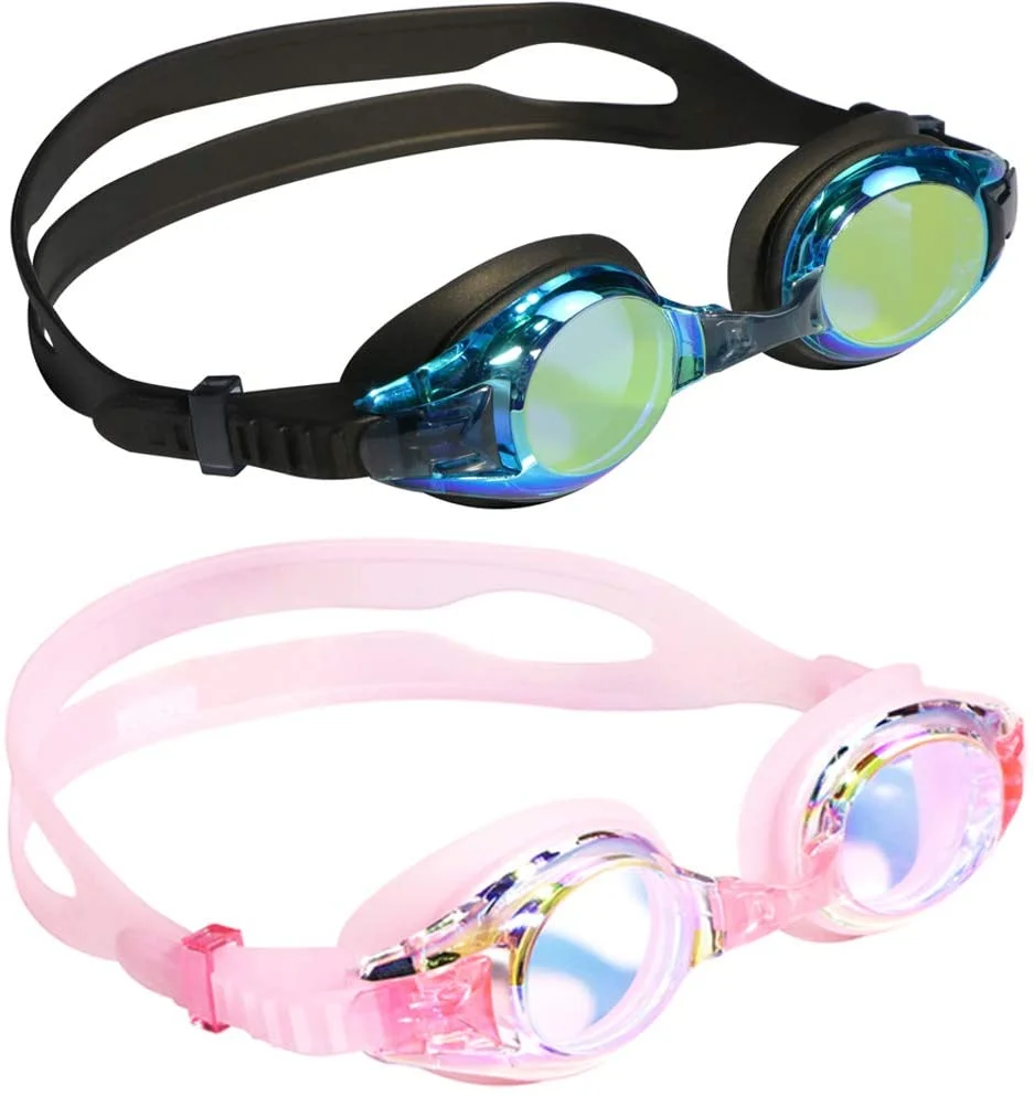 Kids Goggles, Swim Goggles for Kids Age 4-16 Little Boys and Girls Youth Swim Goggle, Clear Vision, Soft Silicone