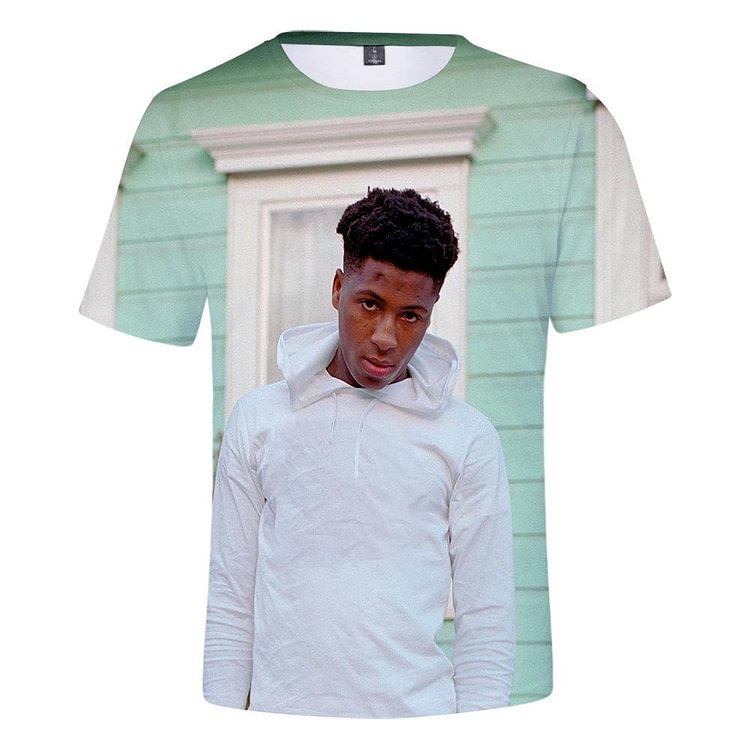 YoungBoy 3D Printed T-Shirt Short Sleeves-Mayoulove