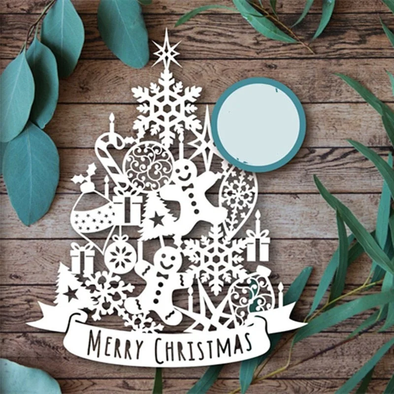 Merry Christmas Ball Cutting Dies Scrapbooking Metal Embossing DIY Stencil Album Paper Cards Decorative Crafts