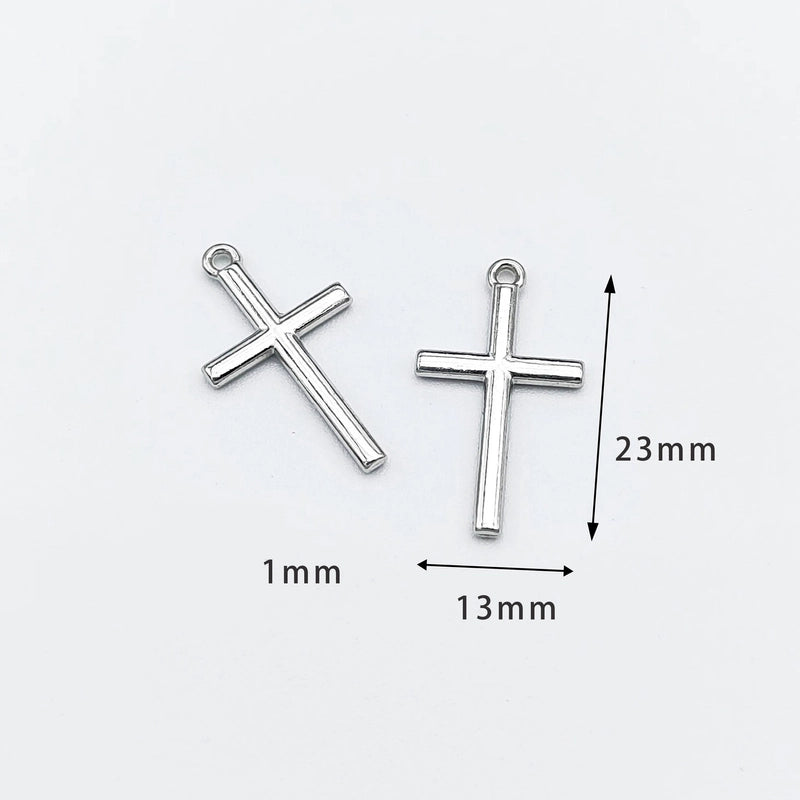 10 Pcs/package Retro Cross Alloy Plating Pendant Jewelry Accessories