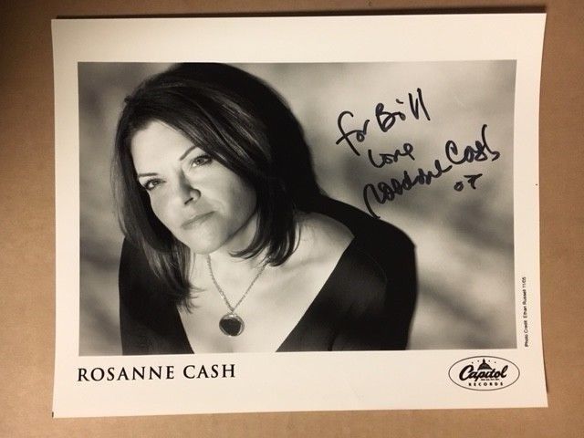 Rosanne Cash Capital Records Boldly Signed 8x10 Photo Poster painting COA