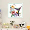 Flowers And Birds-18CT Counted Cross Stitch 20*20cm/7.87*7.87in