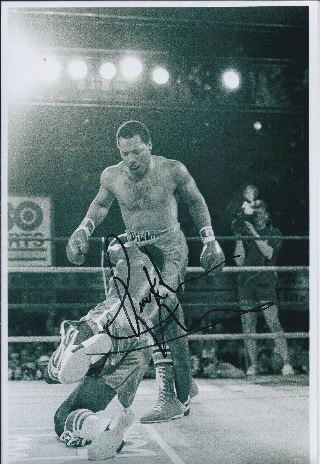 Pinklon THOMAS Signed 12x8 Autograph Photo Poster painting AFTAL COA World Heavyweight BOXER