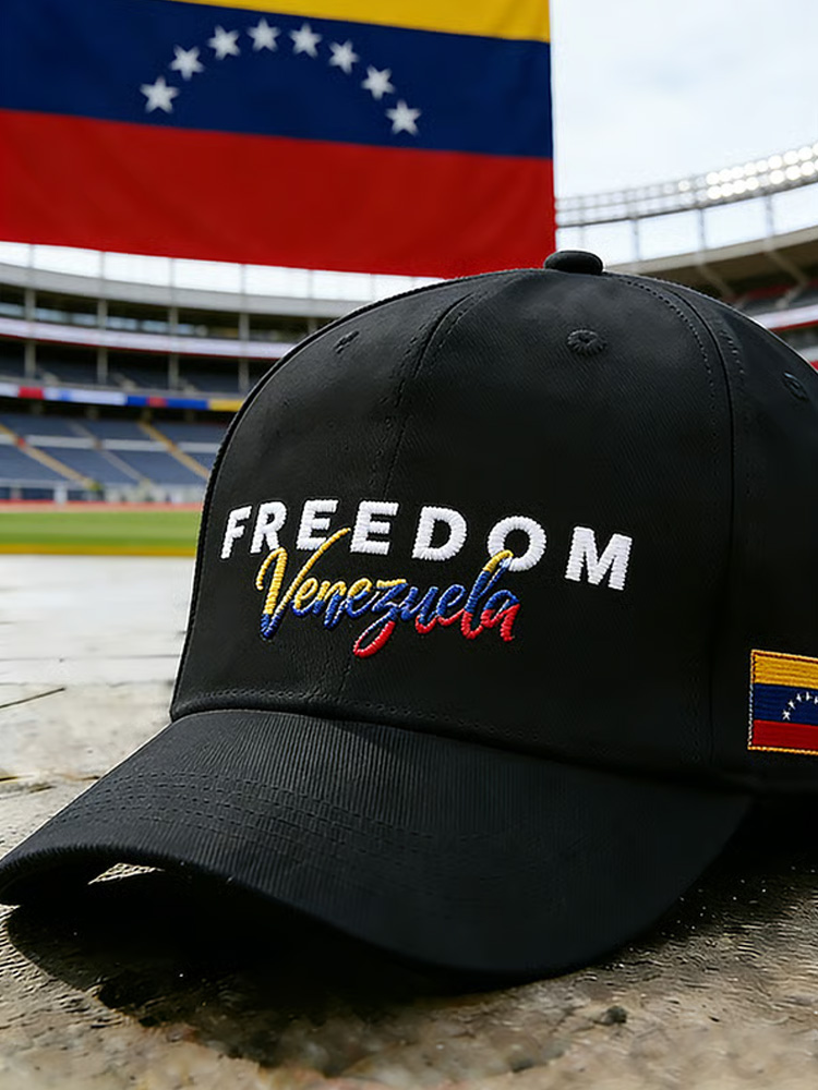 Free Venezuela Printed Baseball Cap artswardrobe