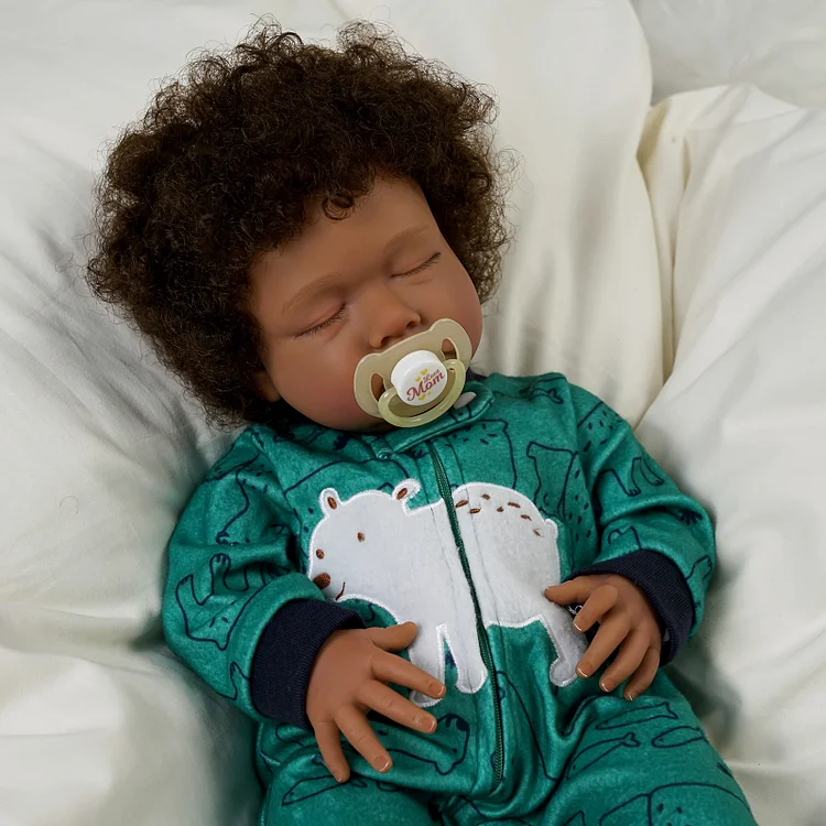 Babeside Smiling Reborn Baby Sonia 20'' African American Older Boy Best Gift for Kids