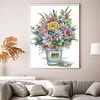 (Stamped/Counted) Colorful Vases-14CT Cross Stitch 33*44cm/12.99*17.32in