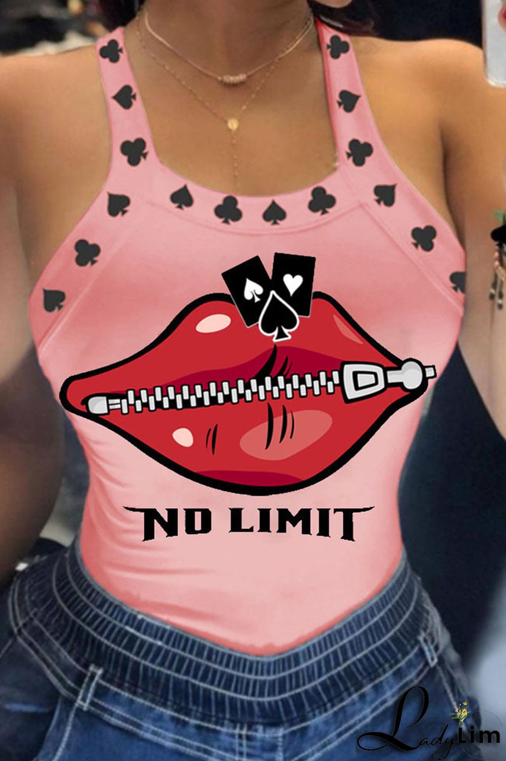 Deep Red Casual Street Print Patchwork U Neck Tops