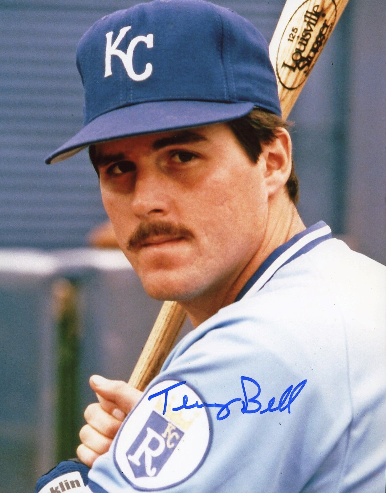 Terry Bell autographed 8x10 Kansas City Royals#5