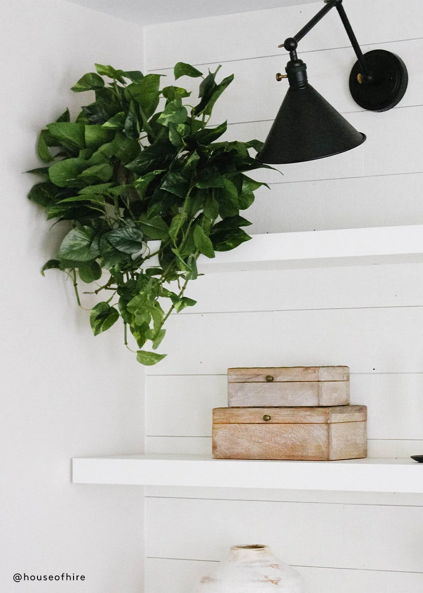 Real Touch Hanging Pothos Fake Plant - 22"